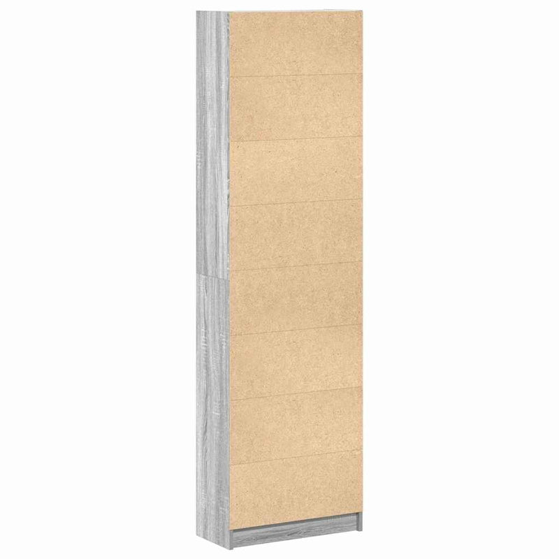 vidaXL Ruhásszekrény polcokkal Szürke sonoma 55 x 25 x 189 cm Faanyag