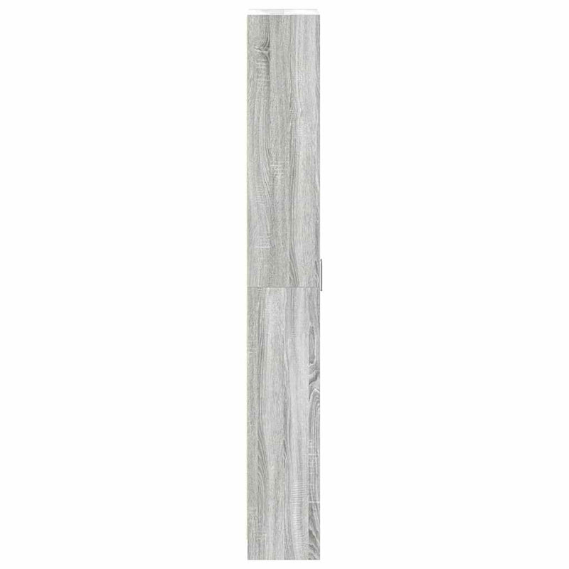 vidaXL Ruhásszekrény polcokkal Szürke sonoma 55 x 25 x 189 cm Faanyag
