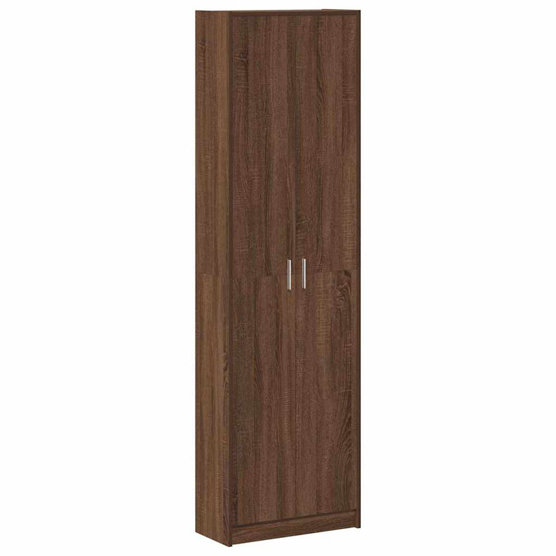 vidaXL Ruhásszekrény polcokkal barna tölgy 55 x 25 x 189 cm Faanyag