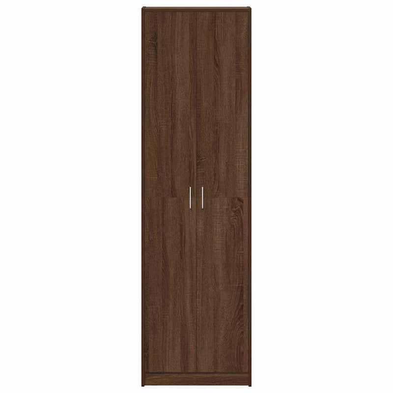 vidaXL Ruhásszekrény polcokkal barna tölgy 55 x 25 x 189 cm Faanyag