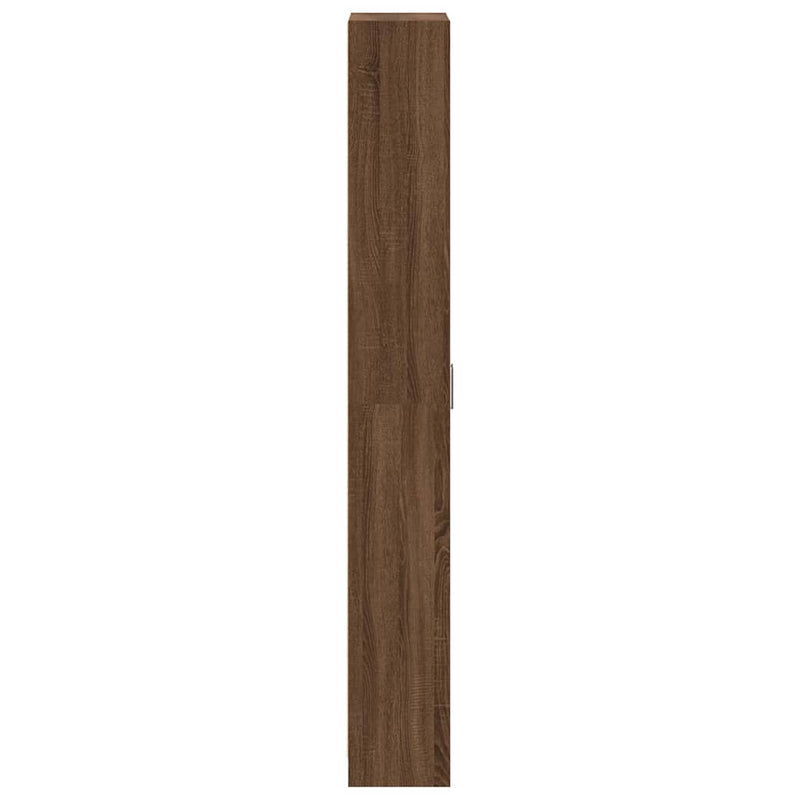 vidaXL Ruhásszekrény polcokkal barna tölgy 55 x 25 x 189 cm Faanyag