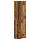 vidaXL Ruhásszekrény polcokkal Öreg fa 55 x 25 x 189 cm Faanyag