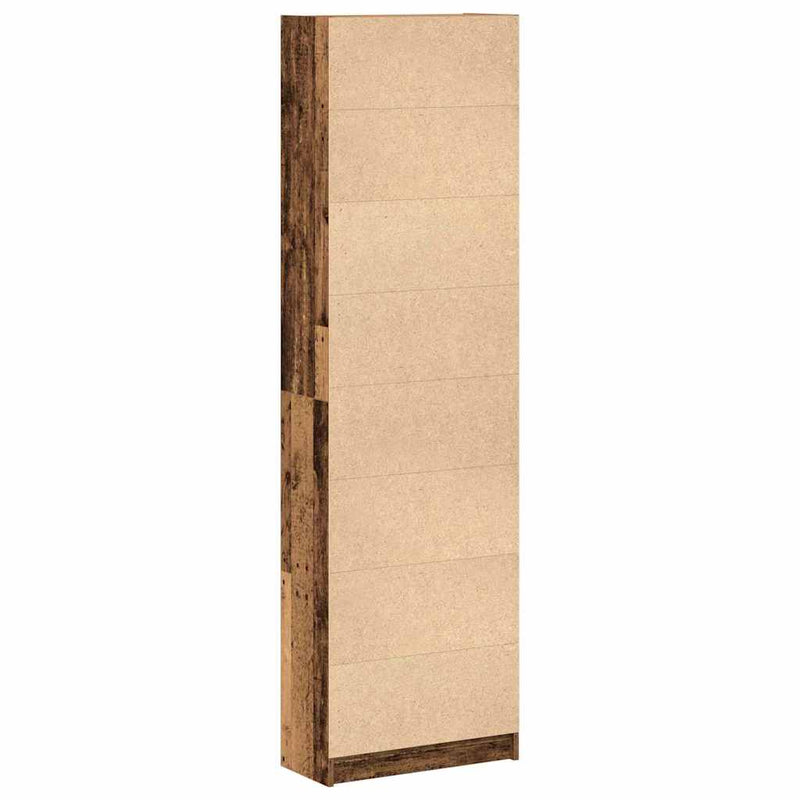 vidaXL Ruhásszekrény polcokkal Régi fa 55 x 25 x 189 cm Faanyag