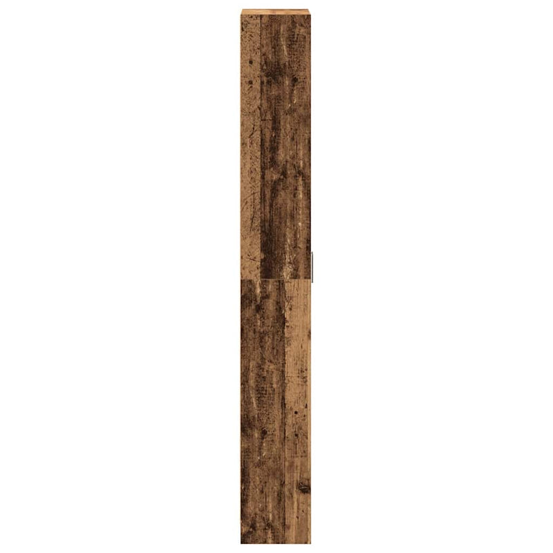 vidaXL Ruhásszekrény polcokkal Régi fa 55 x 25 x 189 cm Faanyag