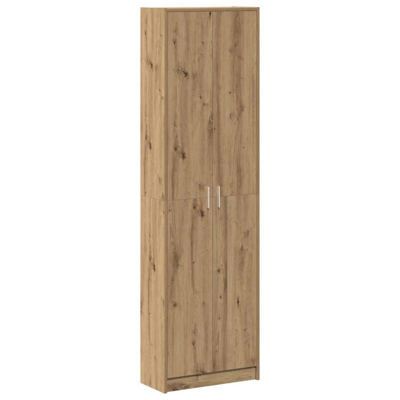 vidaXL Ruhásszekrény polcokkal kézműves tölgy 55 x 25 x 189 cm Faanyag