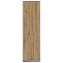 vidaXL Ruhásszekrény polcokkal Artisan tölgy 55 x 25 x 189 cm Faanyag