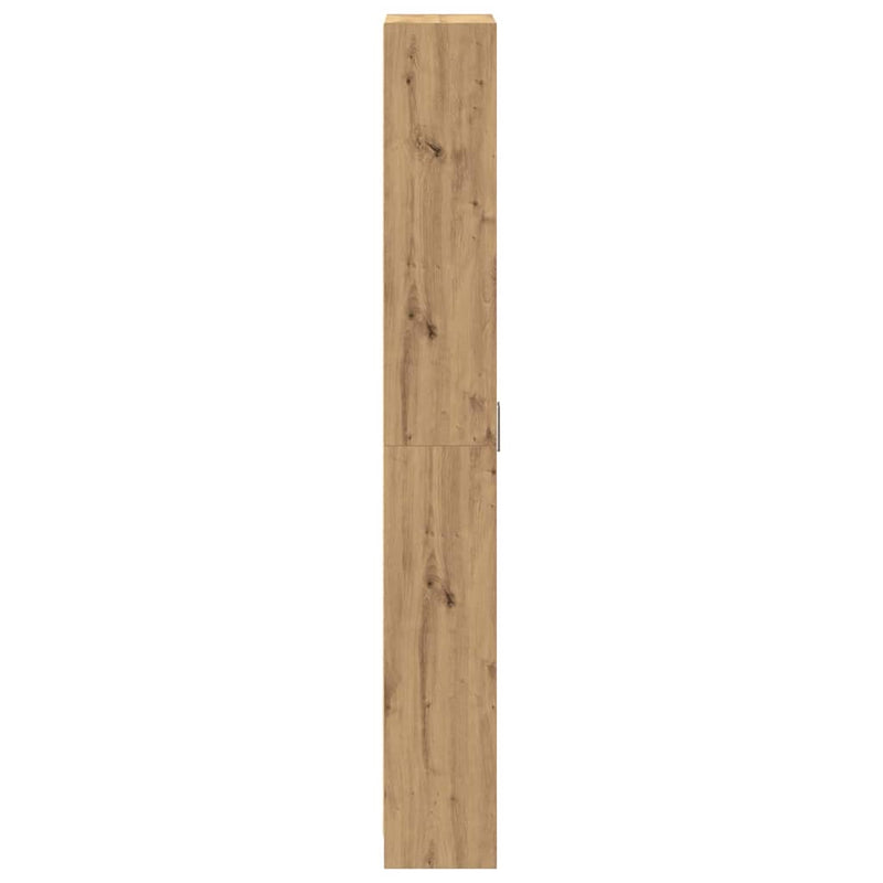vidaXL Ruhásszekrény polcokkal kézműves tölgy 55 x 25 x 189 cm Faanyag