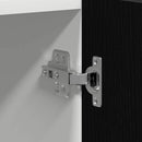 vidaXL Mikrosütő Szekrény Riga Musta tammi 60 x 57 x 207 cm Faanyag