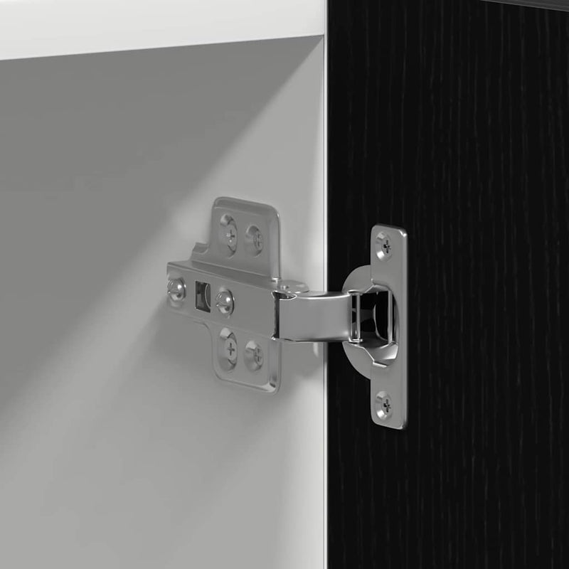 vidaXL Mikrosütő Szekrény Riga Musta tammi 60 x 57 x 207 cm Faanyag