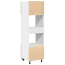 vidaXL Függő szekrény polcokkal Fekete tölgy 60 x 57 x 207 cm Faanyag