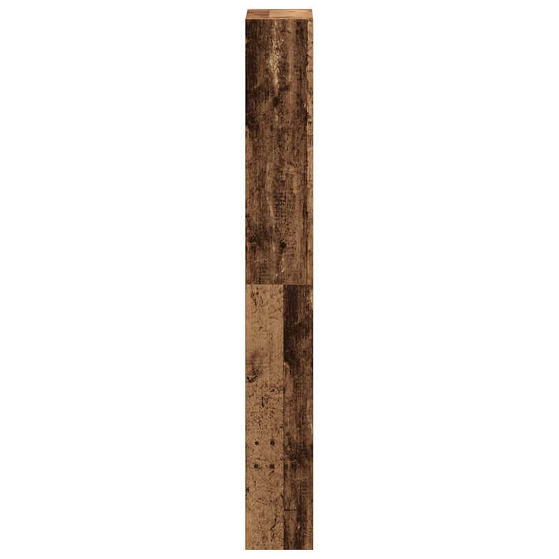 vidaXL Cipőszekrény tárolóval Régi fa 80 x 21 x 163.5 cm Faanyag