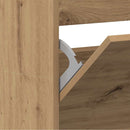 vidaXL Cipőszekrény polcokkal Artisan tölgy 80 x 21 x 163,5 cm Faanyag