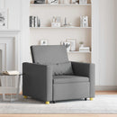 vidaXL Kihúzható kanapéágy egyszemélyes Sötétszürke 90 x 165 x 87 cm