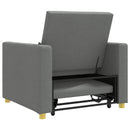 vidaXL Kihúzható kanapéágy egyszemélyes Sötétszürke 90 x 165 x 87 cm