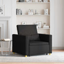 vidaXL Kihúzható kanapéágy egyszemélyes Fekete 90 x 165 x 87 cm szövet