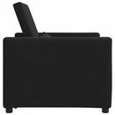 vidaXL Egyszemélyes kanapéágy Fekete 90 x 165 x 87 cm szövet