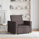 vidaXL Kihúzható kanapéágy egyszemélyes sötétbarna 90 x 165 x 87 cm