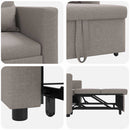 vidaXL Egyszemélyes kanapéágy Tópszínű 90 x 165 x 87 cm szövet