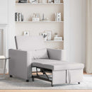 vidaXL Kihúzható kanapéágy egyszemélyes Felhős szürke 90 x 165 x 87 cm