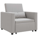 vidaXL Egyszemélyes kanapéágy Felhős szürke 90 x 165 x 87 cm szövet