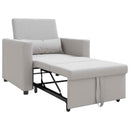 vidaXL Kihúzható kanapéágy egyszemélyes Felhős szürke 90 x 165 x 87 cm