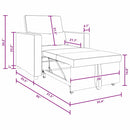 vidaXL Egyszemélyes kanapéágy Fekete 90 x 165 x 87 cm Bársony