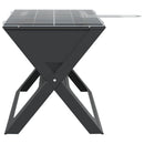 vidaXL Kültéri grill Fekete 46 x 31 x 31 cm Acél