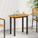 vidaXL Asztallap Olaj Természetes 80 x 40 x 2 cm Tömör Akácfa