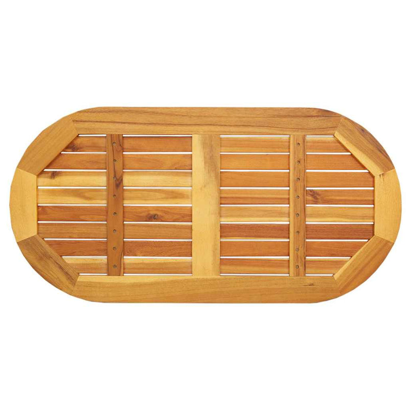 vidaXL Asztallap Barna 100 x 50 x 2 cm tömör akácfa