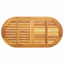 vidaXL Asztallap Barna 110 x 55 x 2 cm tömör akácfa