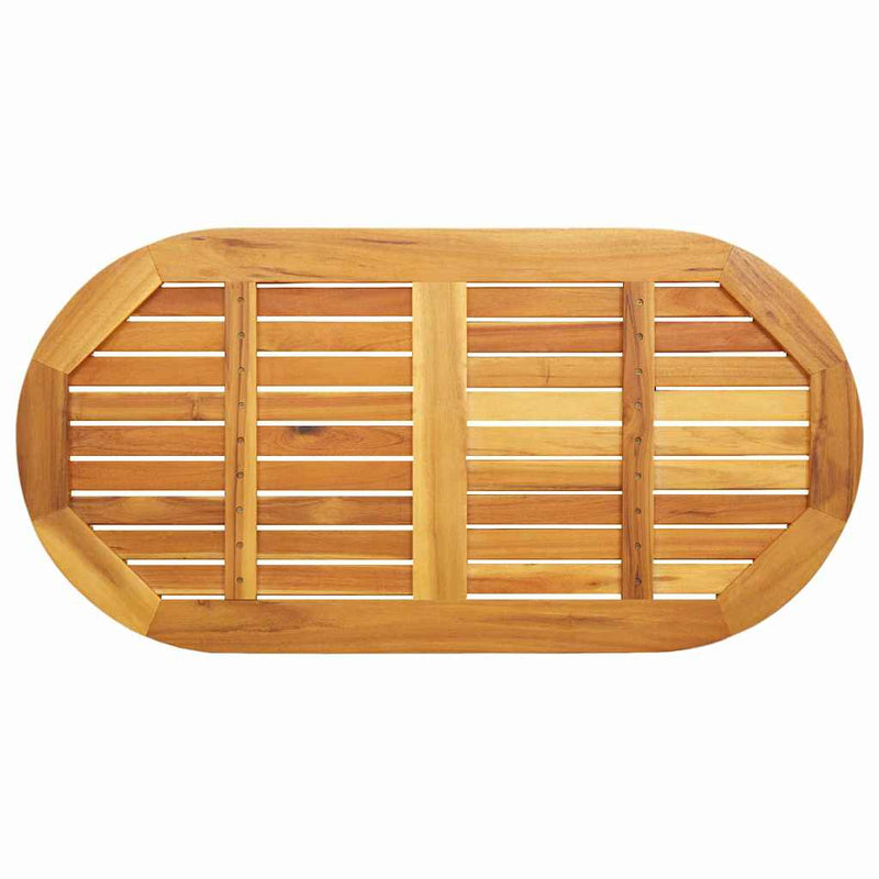 vidaXL Asztallap Barna 110 x 55 x 2 cm tömör akácfa