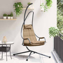 vidaXL Függő tojás szék Tópszínű 94 x 107 x 196.5 cm Acél