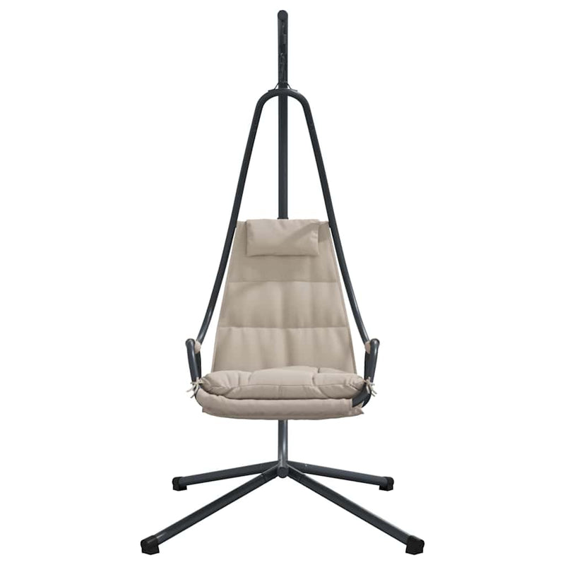 vidaXL Függő tojás szék Tópszínű 94 x 107 x 196.5 cm Acél