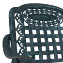 vidaXL Kerti Szék 2 pcs Zöld 55 x 56,5 x 91cm Alumínium