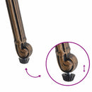 vidaXL Kerti Szék párnával 2 pcs Bronz 55 x 56.5 x 91cm Alumínium