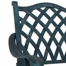vidaXL Kerti Szék 2 pcs Zöld 56 x 55 x 92.5cm Alumínium