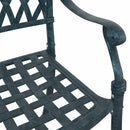 vidaXL Kerti Szék 2 pcs Zöld 56 x 55 x 92.5cm Alumínium