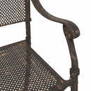 vidaXL Kerti Szék 2 pcs Bronz 55 x 55 x 92,5cm Alumínium