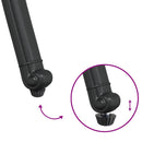 vidaXL Kerti Szék 2 pcs Fekete 55 x 56.5 x 91cm Alumínium