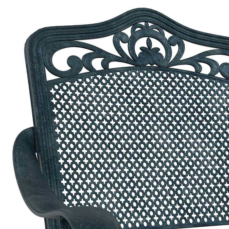 vidaXL Kerti Szék 2 pcs Zöld 55 x 56.5 x 91cm Alumínium