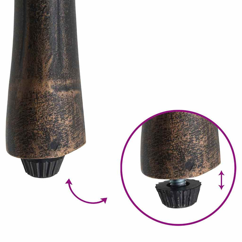 vidaXL Kerti Szék 2 pcs Bronz 55 x 56.5 x 91cm Alumínium