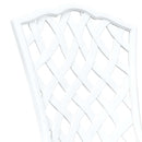 vidaXL Kerti Szék 2 pcs Fehér 55 x 56.5 x 91cm Alumínium