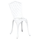 vidaXL Kerti Szék 2 pcs Fehér 39 x 40 x 87cm Alumínium