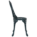 vidaXL Kerti Szék párnával 2 pcs Zöld 55 x 56.5 x 91cm Alumínium