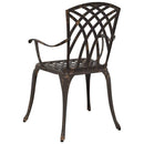 vidaXL Kerti Szék 2 pcs Bronz 53 x 51 x 88,5cm Alumínium