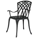 vidaXL Kerti Szék 2 pcs Fekete 53 x 51 x 88,5cm Alumínium