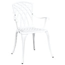 vidaXL Kerti Szék 2 pcs Fehér 53 x 51 x 88,5cm Alumínium