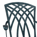 vidaXL Kerti Szék 2 pcs Zöld 53 x 51 x 88,5cm Alumínium