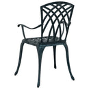 vidaXL Kerti Szék 2 pcs Zöld 53 x 51 x 88,5cm Alumínium