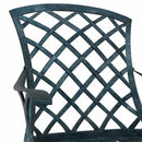 vidaXL Kerti Szék 4 pcs Zöld 61 x 60,5 x 93 cm Alumínium